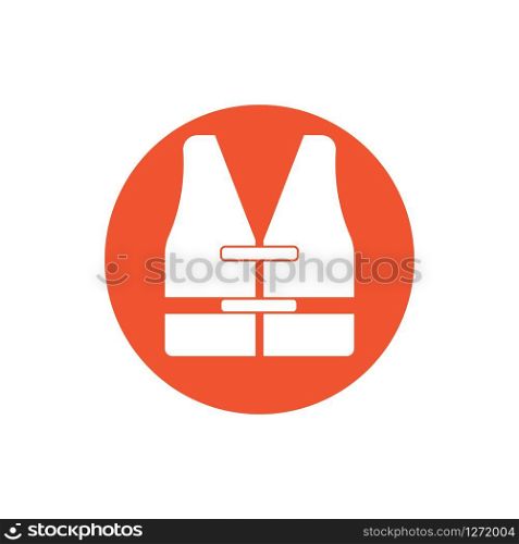 Life vest icon logo vector design