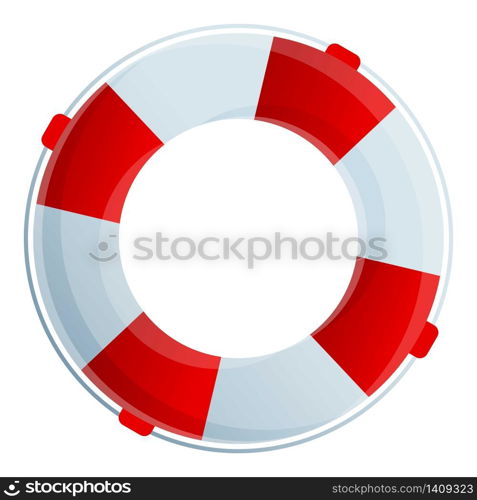 Lifebuoy icon. Cartoon of lifebuoy vector icon for web design isolated on white background. Lifebuoy icon, cartoon style