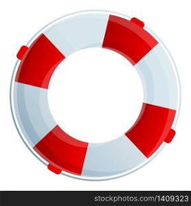 Lifebuoy icon. Cartoon of lifebuoy vector icon for web design isolated on white background. Lifebuoy icon, cartoon style