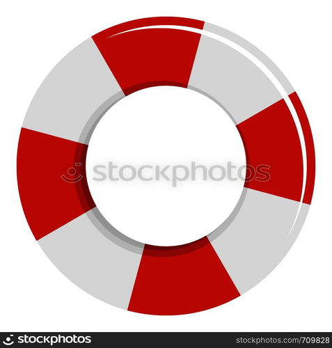 Lifebuoy icon. Flat illustration of lifebuoy vector icon for web. Lifebuoy icon, flat style