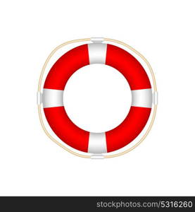 Lifebuoy Icon Isolated on White Background. Realistic Style. Lifebuoy Icon Isolated on White Background. Realistic Style - Illustration Vector