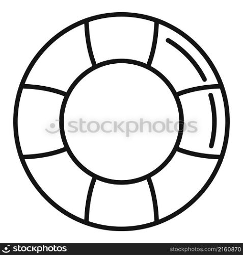 Lifebuoy icon outline vector. Ring buoy. Safety float. Lifebuoy icon outline vector. Ring buoy