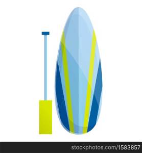 Lifestyle sup surfing icon. Cartoon of lifestyle sup surfing vector icon for web design isolated on white background. Lifestyle sup surfing icon, cartoon style