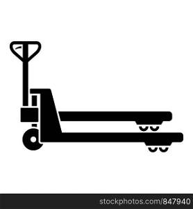 Lift cart icon. Simple illustration of lift cart vector icon for web design isolated on white background. Lift cart icon, simple style