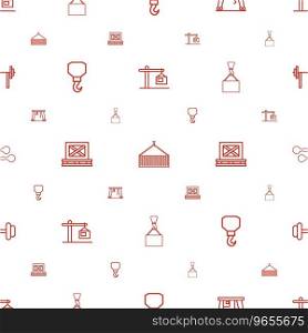 Lifting icons pattern seamless white background Vector Image