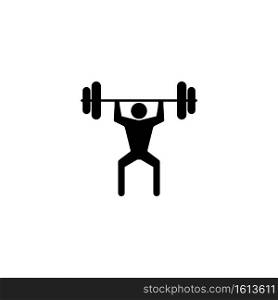 lifting weights icon  vector design  illustration ,logo template.
