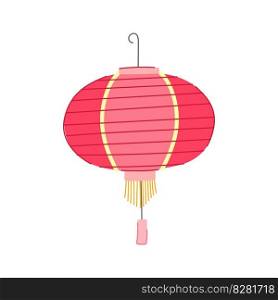 light asian lantern cartoon. chinese china, japanese new light asian lantern sign. isolated symbol vector illustration. light asian lantern cartoon vector illustration