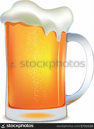 Light beer mug.