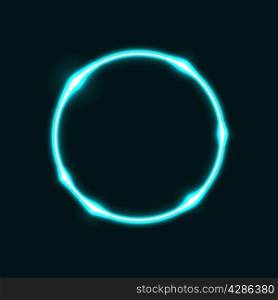 Light blue circle effect background, stock vector