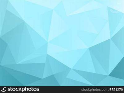 Light blue vector triangle background design. Geometric background in Origami style with gradient. Vector illustration