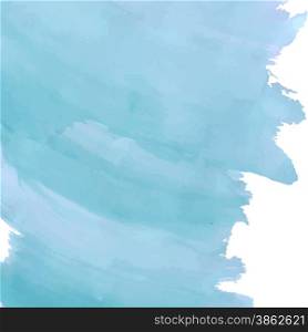Light blue watercolor design. A vector illustration.