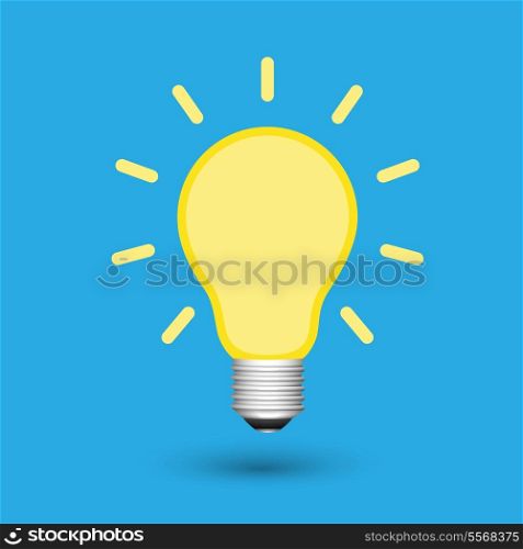 Light bulb creative idea concept isolated vector illustration