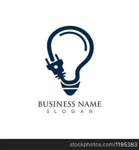Light bulb creative Logo symbol vector template design