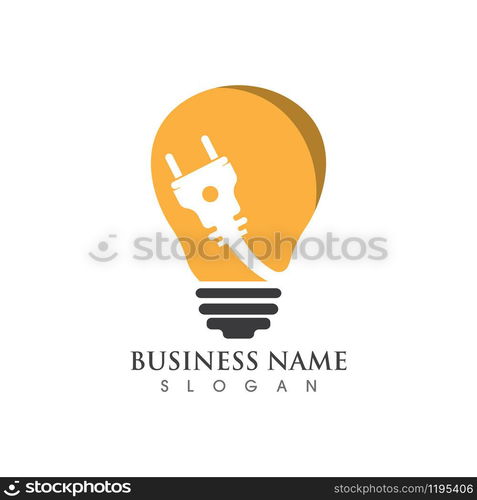 Light bulb creative Logo symbol vector template design