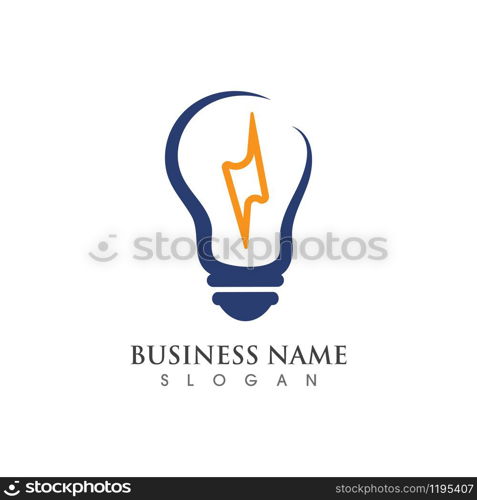 Light bulb creative Logo symbol vector template design