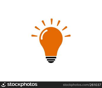 light bulb design logo template