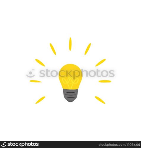 light bulb drawing in flat style, vector illustration. light bulb drawing in flat style, vector