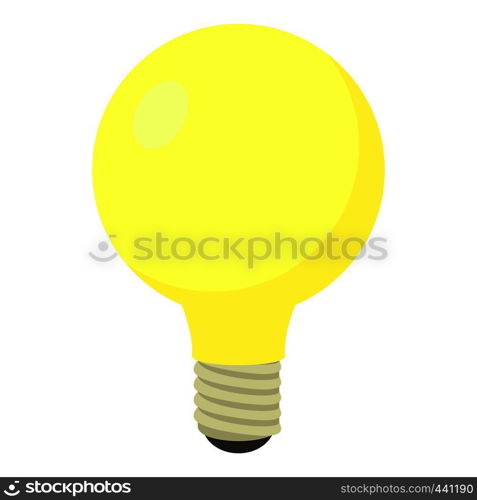 Light bulb icon. Cartoon illustration of light bulb vector icon for web. Light bulb icon, cartoon style