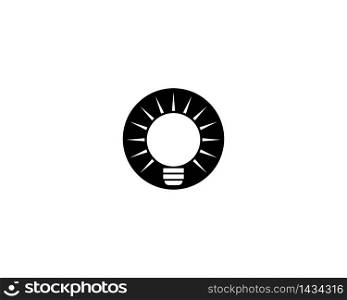 Light bulb icon vector illustration