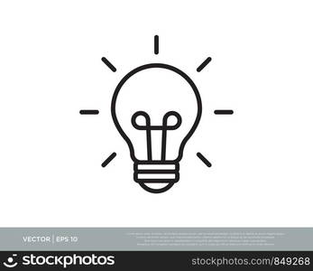 Light Bulb / Lamp Logo Icon Vector