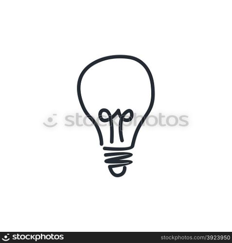 light bulb lamp theme vector art graphic illustration. light bulb lamp