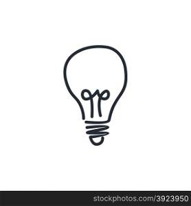 light bulb lamp theme vector art graphic illustration. light bulb lamp