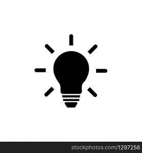 Light Bulb line icon, lamp symbol icon vector. for web and mobile