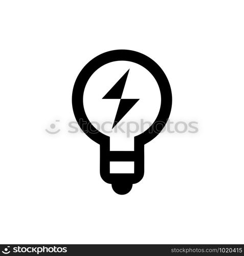 Light Bulb line icon vector, isolated on white background. Idea sign, solution, thinking concept