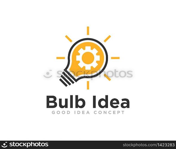 Light Bulb Logo Icon Design Vector
