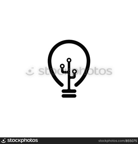 light bulb logo template vector icon illustration design