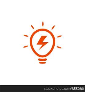 light bulb logo template vector icon illustration design