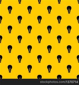 Light bulb pattern seamless vector repeat geometric yellow for any design. Light bulb pattern vector