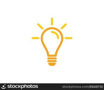 light bulb symbol logo template vector design