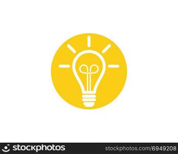 light bulb symbol logo template vector design
