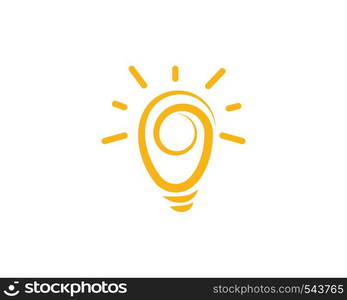 light bulb symbol vector design illustration