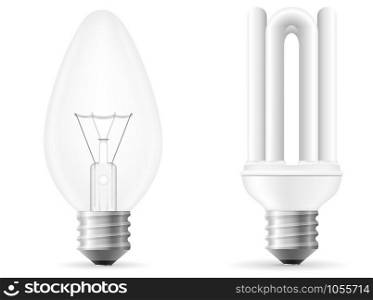 light bulb vector illustration isolated on white background
