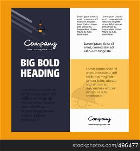 Light Business Company Poster Template. with place for text and images. vector background