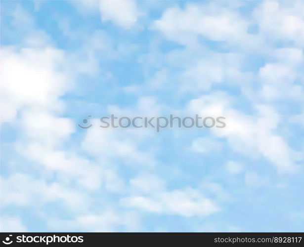 Light clouds vector image