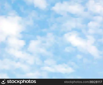 Light clouds vector image