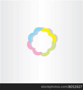 light colorful business sign icon abstract