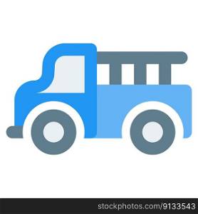 Light-duty pickup truck with enclosed cabin.. Light-duty pickup truck with enclosed cabin