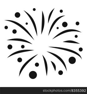 Light firework icon simple vector. Party event. New year. Light firework icon simple vector. Party event