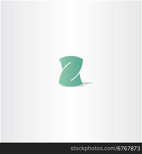 light green letter z logotype element design icon