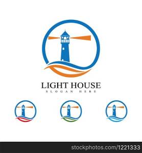 Light House Logo Template vector illustration