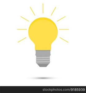 Light idea l&vector. Concept inspiration creative, invention and innovation illustration. Light idea l&vector