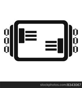Light junction box icon simple vector. Safety light. Control close. Light junction box icon simple vector. Safety light