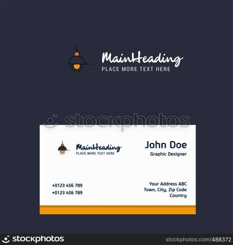 Light logo Design with business card template. Elegant corporate identity. - Vector