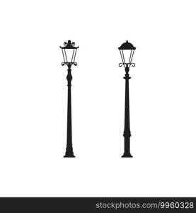 Light poles Vector icon design illustration Template