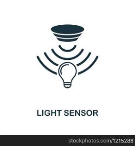 Light Sensor icon. Monochrome style design from sensors collection. UX and UI. Pixel perfect light sensor icon. For web design, apps, software, printing usage.. Light Sensor icon. Monochrome style design from sensors icon collection. UI and UX. Pixel perfect light sensor icon. For web design, apps, software, print usage.