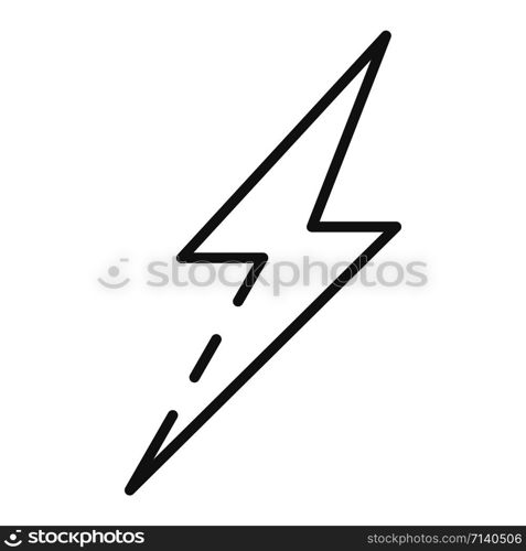 Light sign icon. Outline light sign vector icon for web design isolated on white background. Light sign icon, outline style